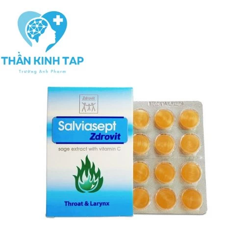 Salviasept Zdrovit (Viên ngậm) - Thơm miệng và làm sạch họng